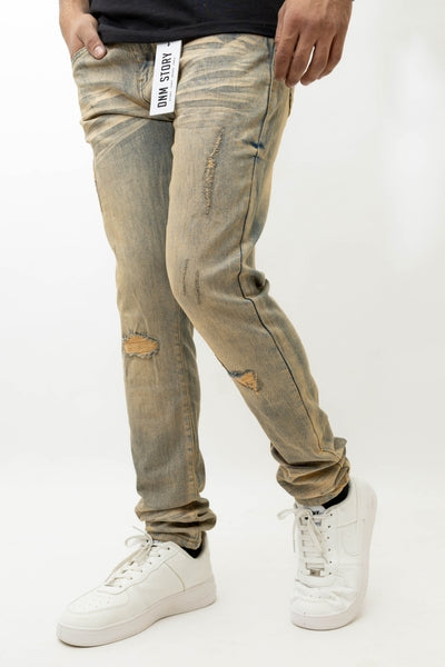 Men's Stretch SKINNY Denim DS-013 ICE VINTAGE
