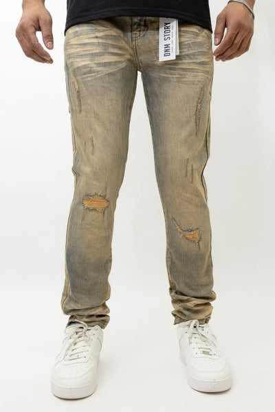 Men's Stretch SKINNY Denim DS-013 ICE VINTAGE