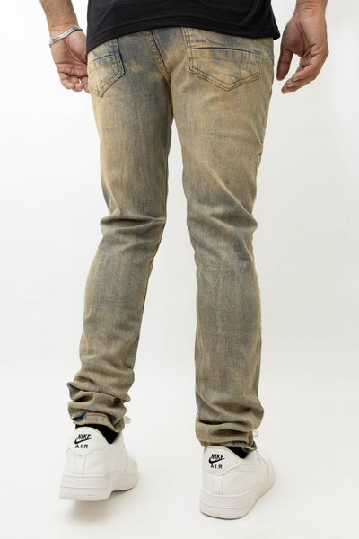 Men's Stretch SKINNY Denim DS-013 ICE VINTAGE