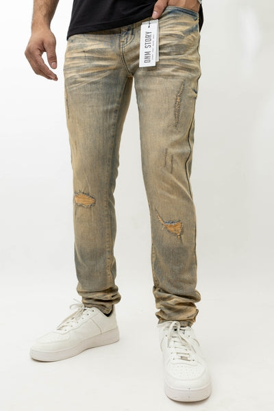 Men's Stretch SKINNY Denim DS-013 ICE VINTAGE