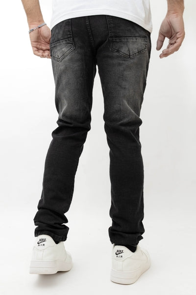 Men's Stretch SKINNY Denim DS-016 BLACK WASH